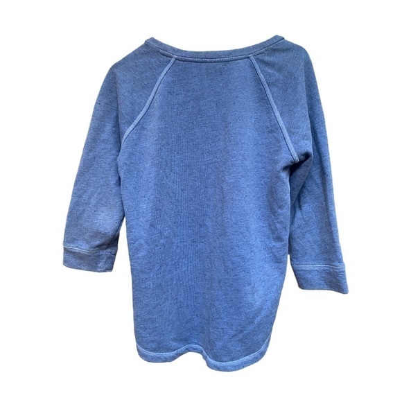 Lucky Brand | Lucky Lotus | Blue | Crochet | Terry Cloth Sweatshirt | Size:M - Picture 3 of 12
